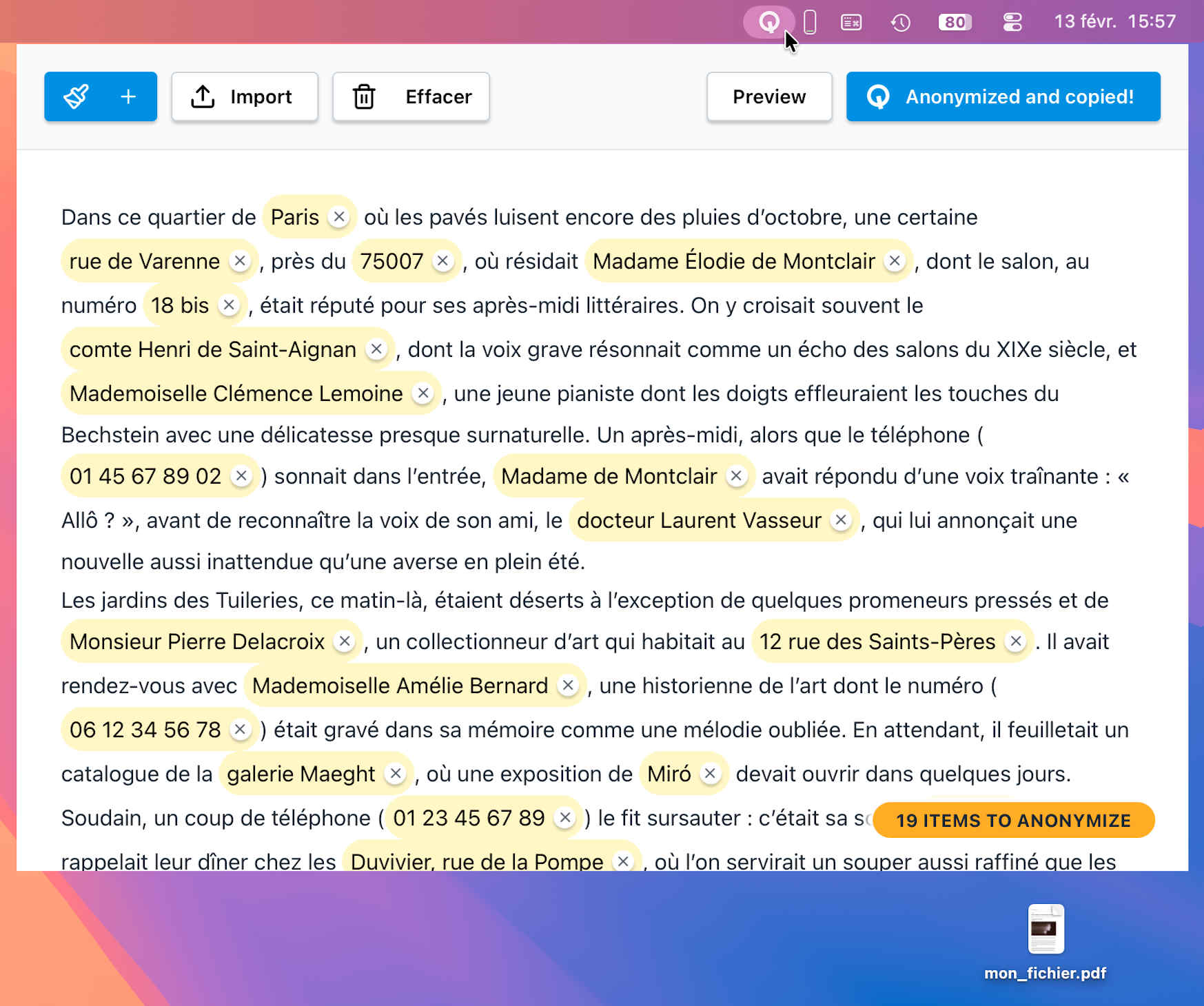 Interface Quieta.ai