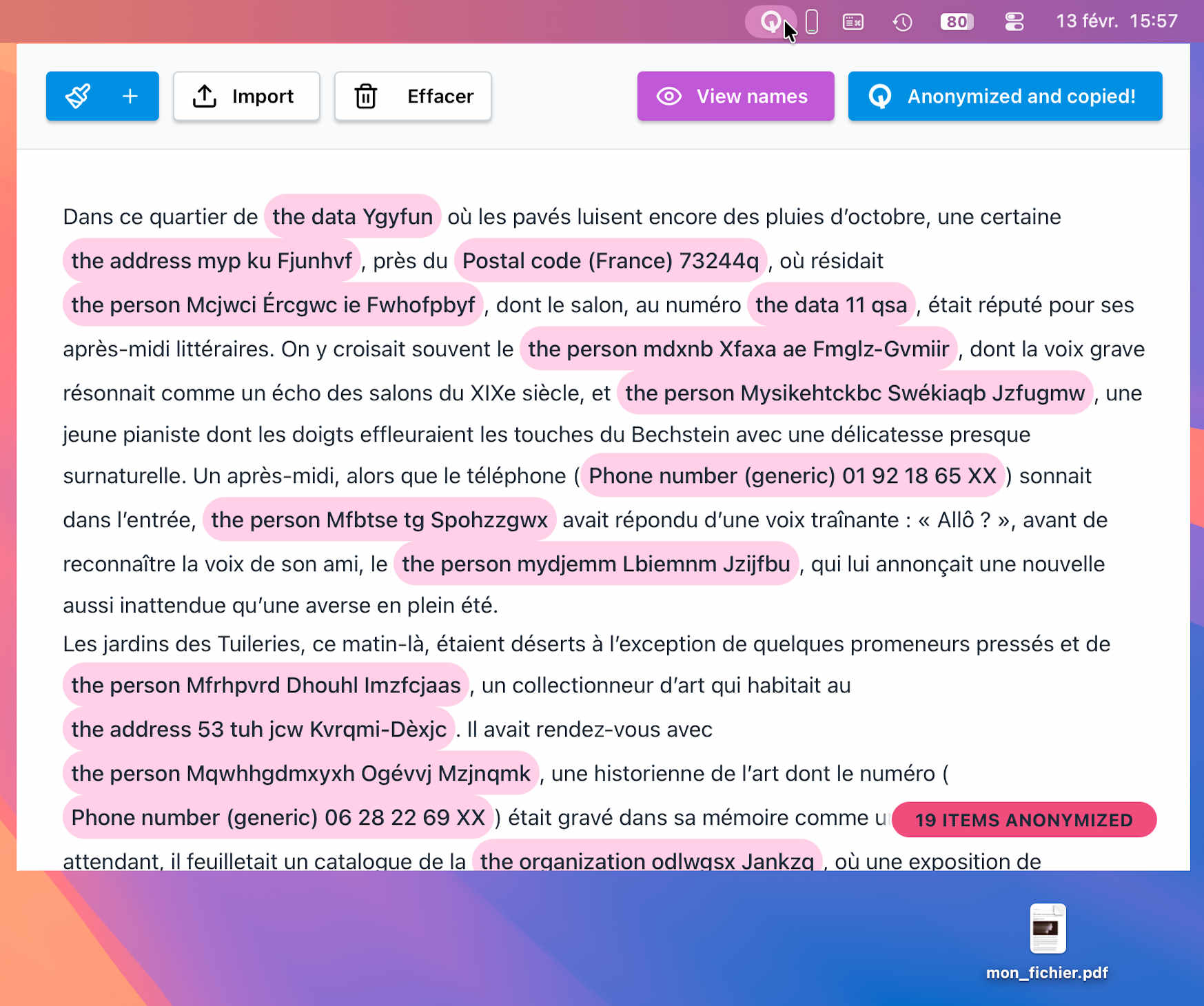 Interface Quieta.ai
